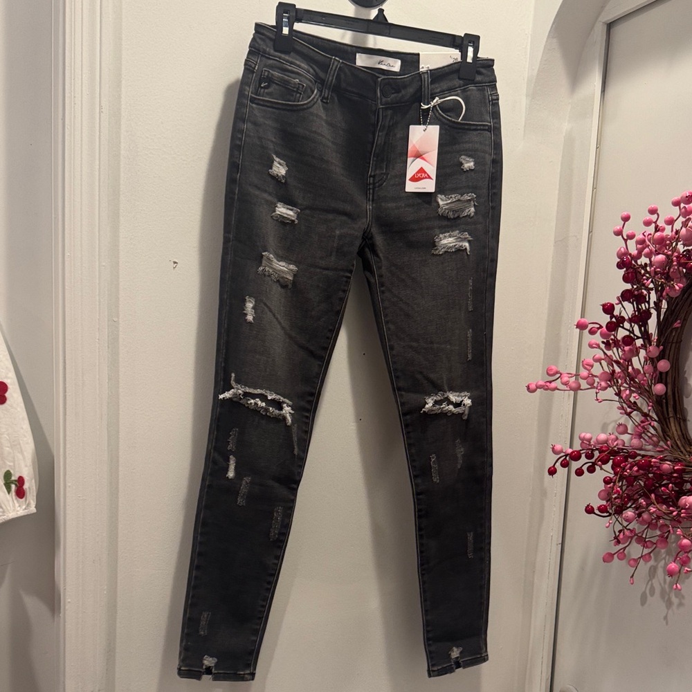 KanCan Black Distressed Skinny Jeans